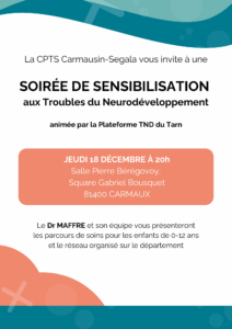 Lire la suite à propos de l’article Soirée de sensibilisation aux TND