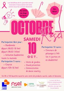 Lire la suite à propos de l’article OCTOBRE ROSE AU GARRIC